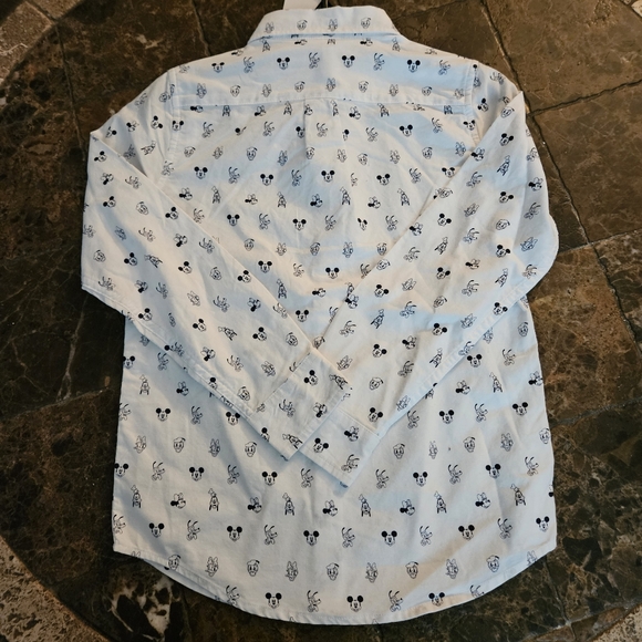 JANIE AND JACK X DISNEY COLLAB MICKEY & FRIENDS OXFORD SHIRT SZ 8 NWT - Picture 5 of 7